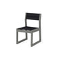 POLYWOOD EDGE Sling Dining Side Chair — Slate Grey / Black Sling