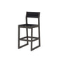 POLYWOOD EDGE Sling Bar Side Chair — Vintage Coffee / Black Sling