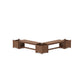 POLYWOOD 48" Country Living L- Shaped Planter Bench Corner Set — Teak