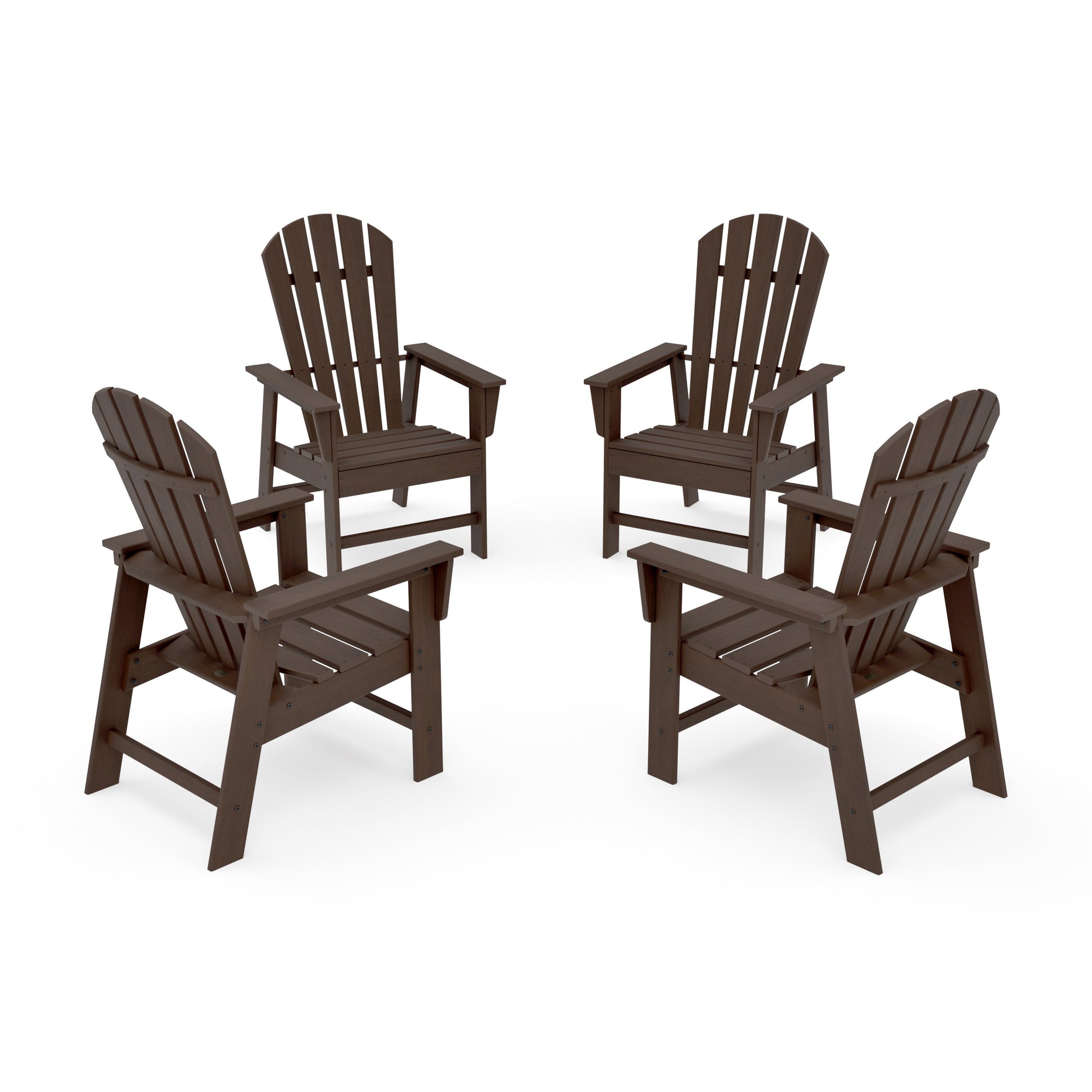POLYWOOD 4-Piece South Beach Casual Chair Conversation Set — Kona