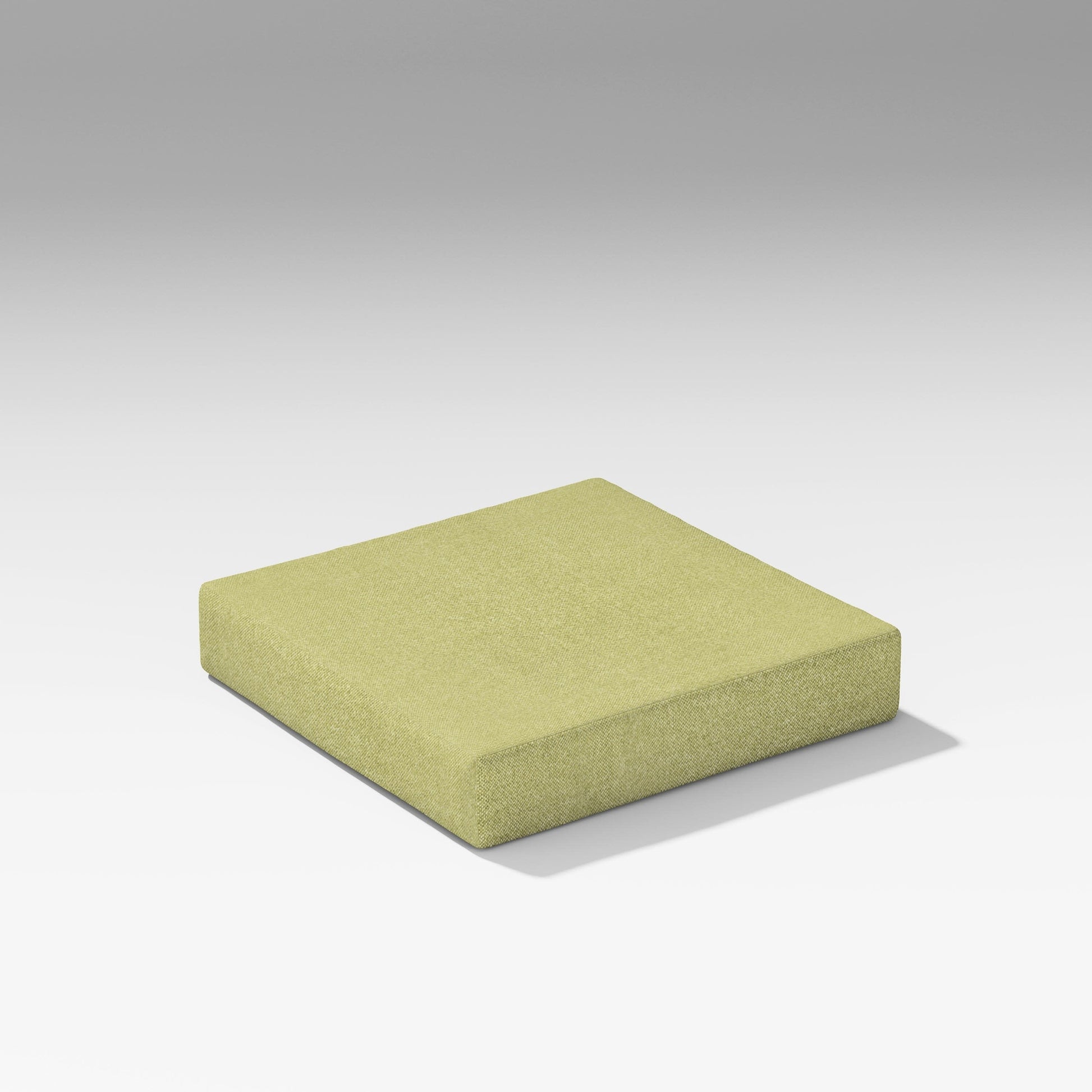 POLYWOOD Latitude Modular Ottoman Seat Cushion — Chartreuse Boucle
