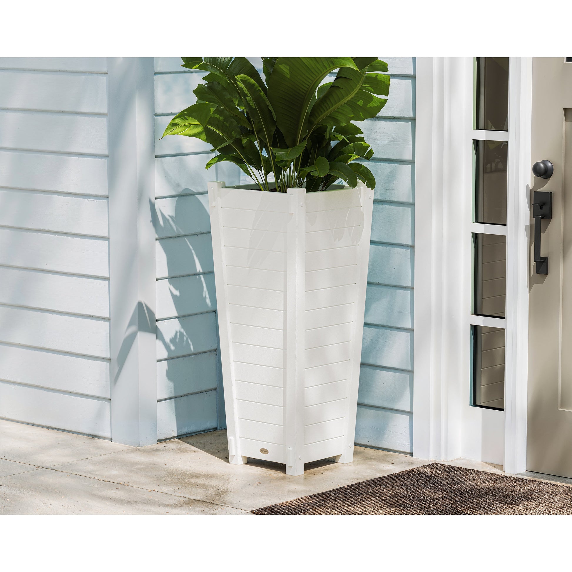 POLYWOOD Nautical Tapered Square Tall Planter Box