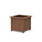 POLYWOOD Acadia Large Square Planter Box — Teak