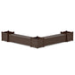 POLYWOOD 72" Nautical L- Shaped Planter Storage Bench Corner Set- Large — Kona