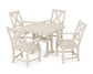 POLYWOOD Braxton 5-Piece Dining Set with Trestle Legs — Sand