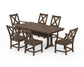 POLYWOOD Braxton 7-Piece Farmhouse Dining Set With Trestle Legs — Kona