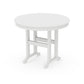 POLYWOOD 36" Round Farmhouse Dining Table — White