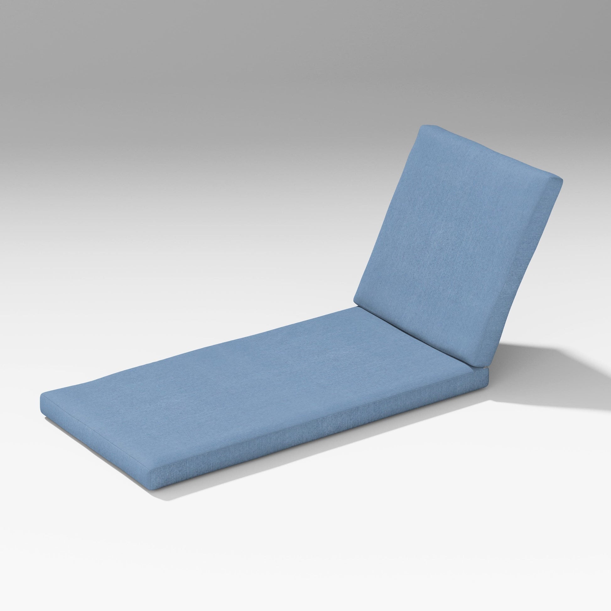POLYWOOD Elevate Chaise Lounge Cushion — Sky Blue
