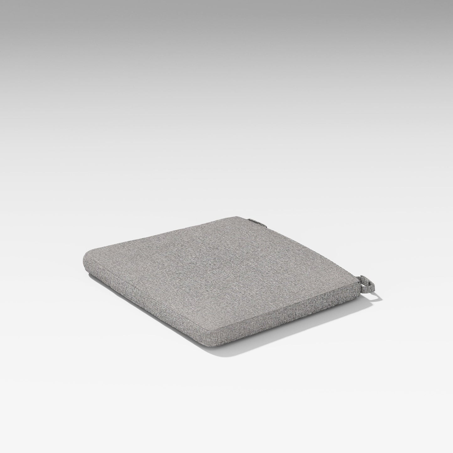 POLYWOOD Latitude Dining Chair Quick-Dry Seat Pad — Grey Mist