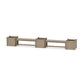 POLYWOOD 48" Vineyard Straight Double Planter Bench Set - Large — Vintage Sahara