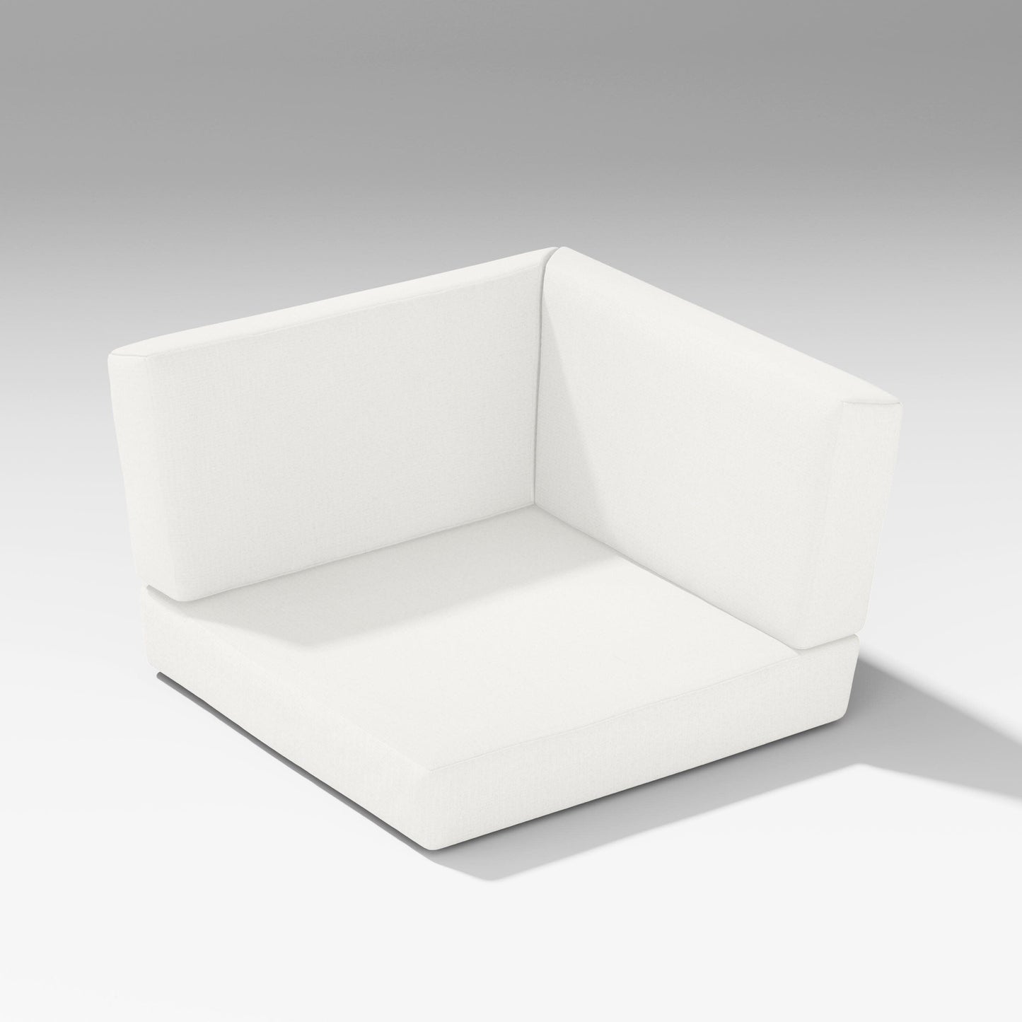 POLYWOOD Latitude Corner Seat Cushion — Natural Linen