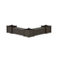 POLYWOOD 48" Country Living L- Shaped Planter Storage Bench Corner Set- Large — Vintage Coffee