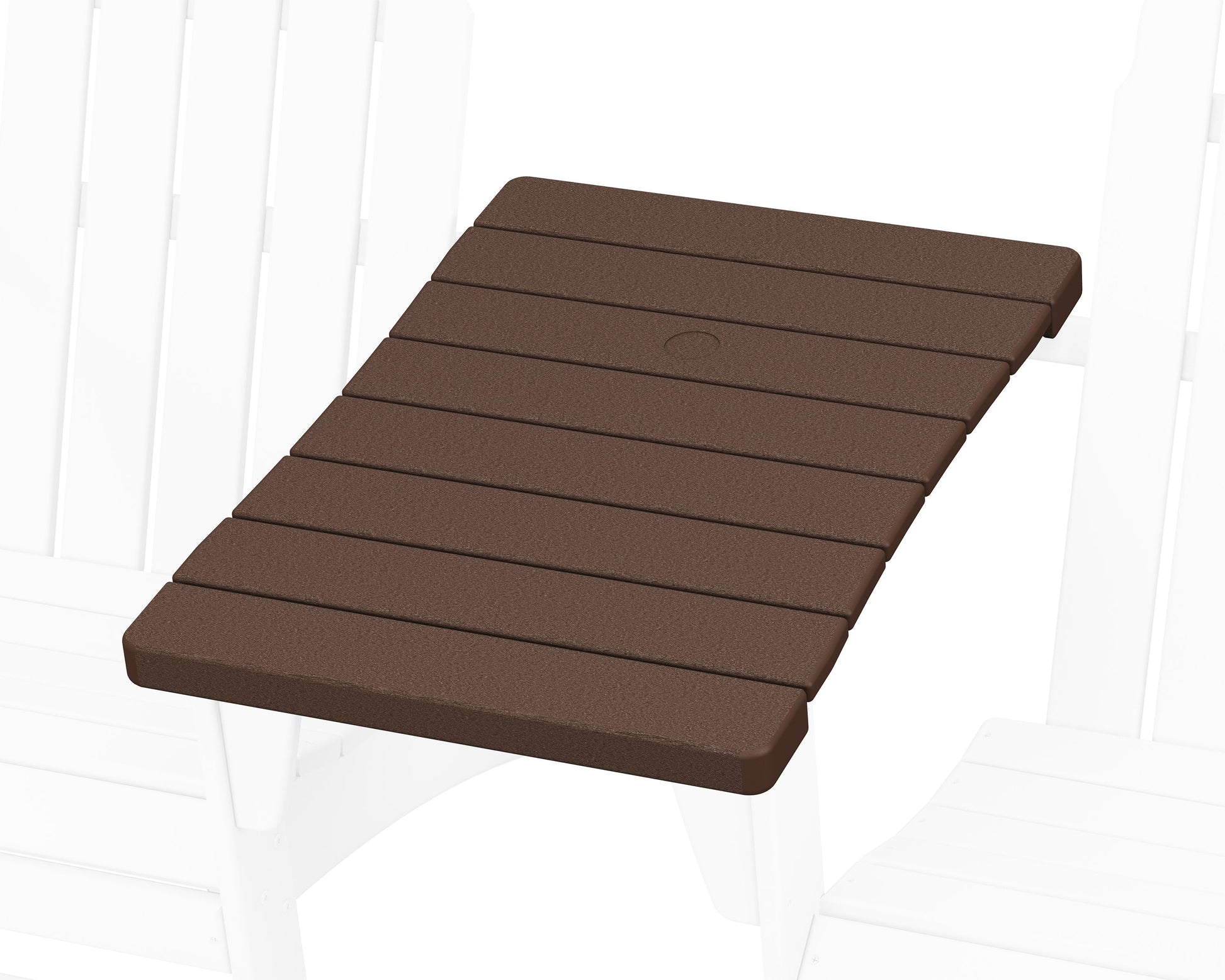 POLYWOOD 400 Series Straight Adirondack Connecting Table — Mahogany
