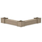 POLYWOOD 72" Country Living L- Shaped Planter Storage Bench Corner Set- Large — Vintage Sahara