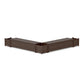 POLYWOOD 72" Country Living L- Shaped Planter Storage Bench Corner Set — Kona