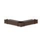 POLYWOOD 60" Vineyard L- Shaped Planter Storage Bench Corner Set — Kona