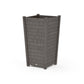 POLYWOOD Nautical Large Tapered Square Tall Planter Box — Driftwood