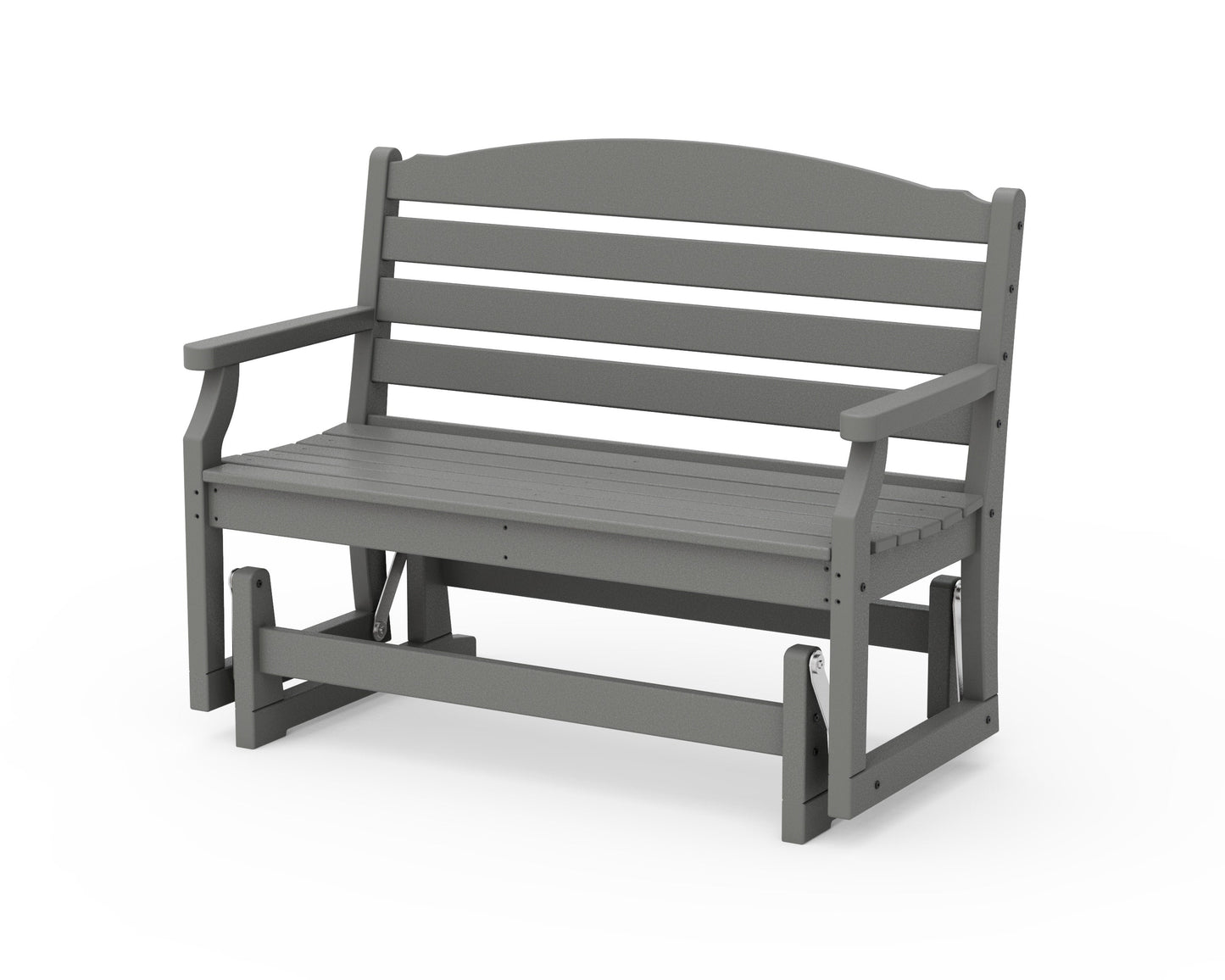 POLYWOOD Savannah 48" Glider — Slate Grey