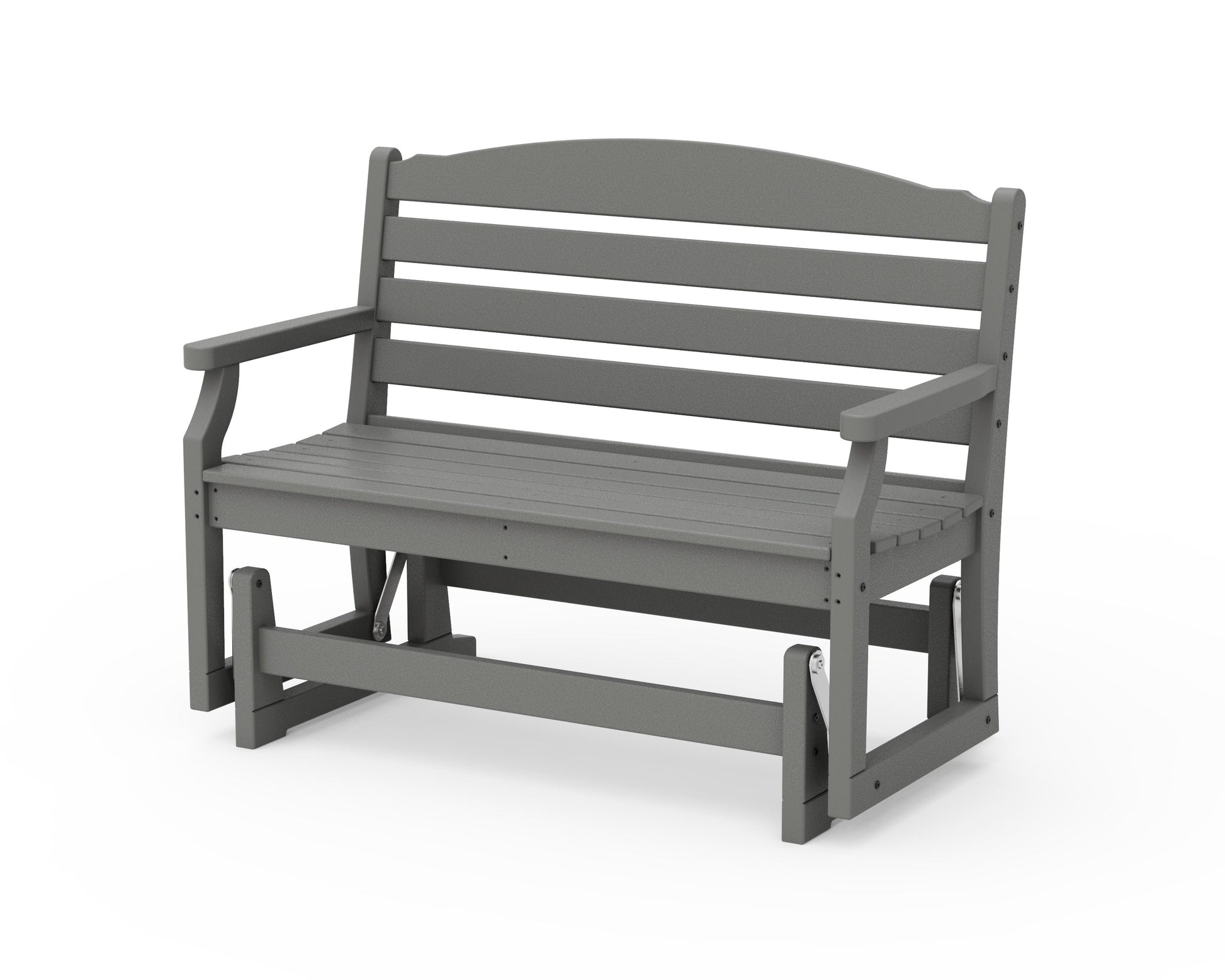 POLYWOOD Savannah 48" Glider — Slate Grey