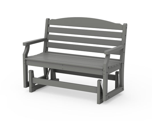 POLYWOOD Savannah 48" Glider — Slate Grey