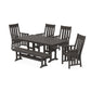 POLYWOOD Acadia 6-Piece Farmhouse Dining Set with Bench — Vintage Coffee