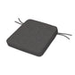 POLYWOOD Acadia Dining Arm Seat Cushion — Ash Charcoal