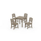 POLYWOOD Savannah Kids 5-Piece Dining Set — Vintage Sahara