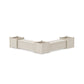 POLYWOOD 48" Country Living L- Shaped Planter Storage Bench Corner Set- Large — Sand