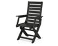 POLYWOOD Captain Folding Dining Chair — Black