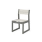 POLYWOOD EDGE Sling Dining Side Chair — Slate Grey / Parchment Sling