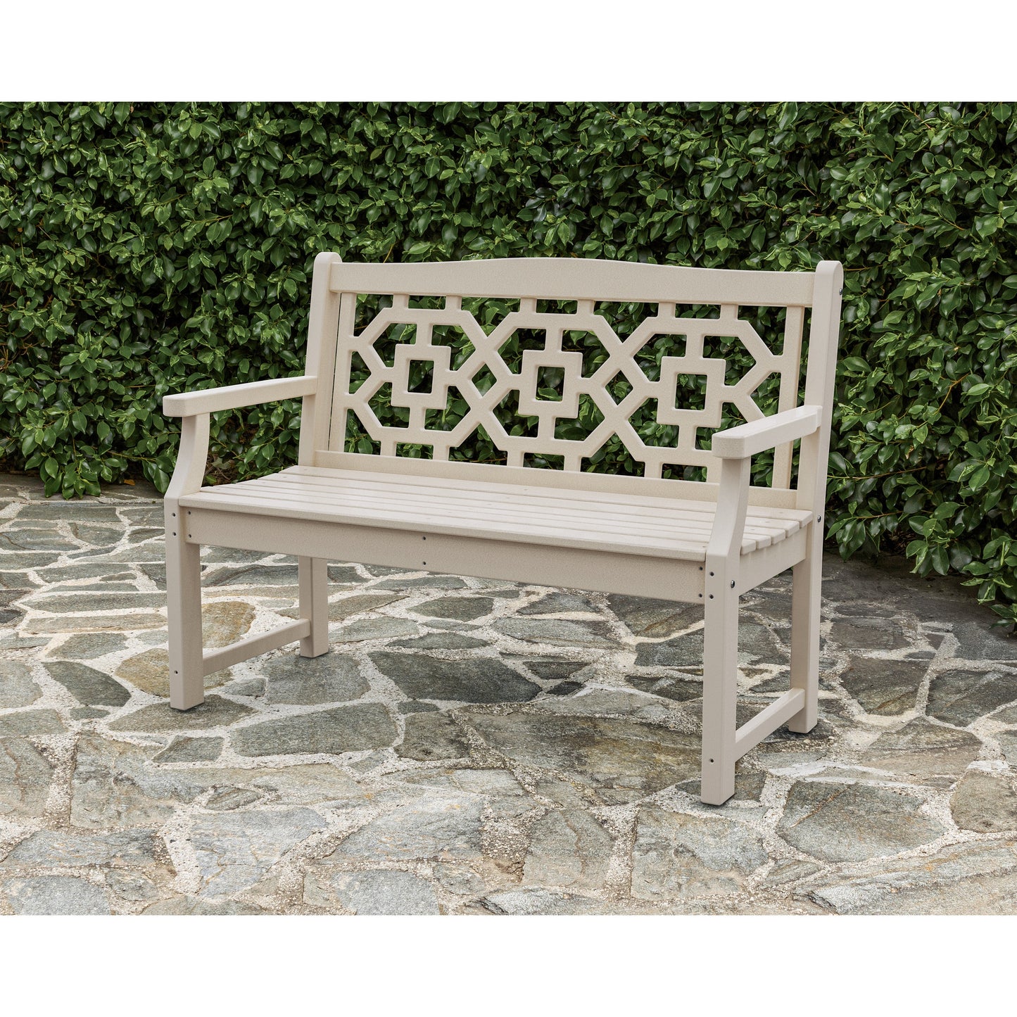 POLYWOOD Chinoiserie 48" Garden Bench