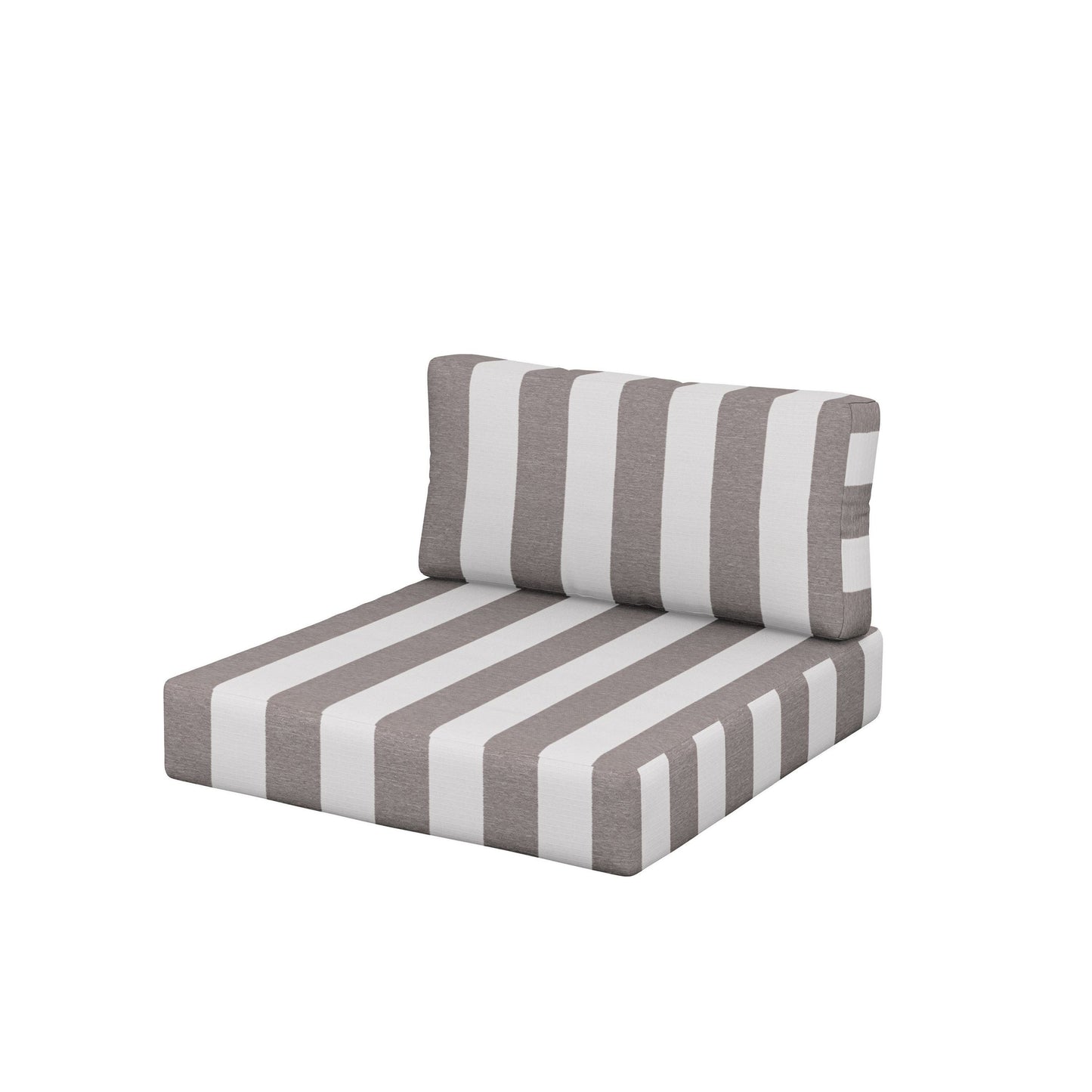 POLYWOOD Acadia Back/Seat Cushion Set — Cabana Stripe Grey Mist