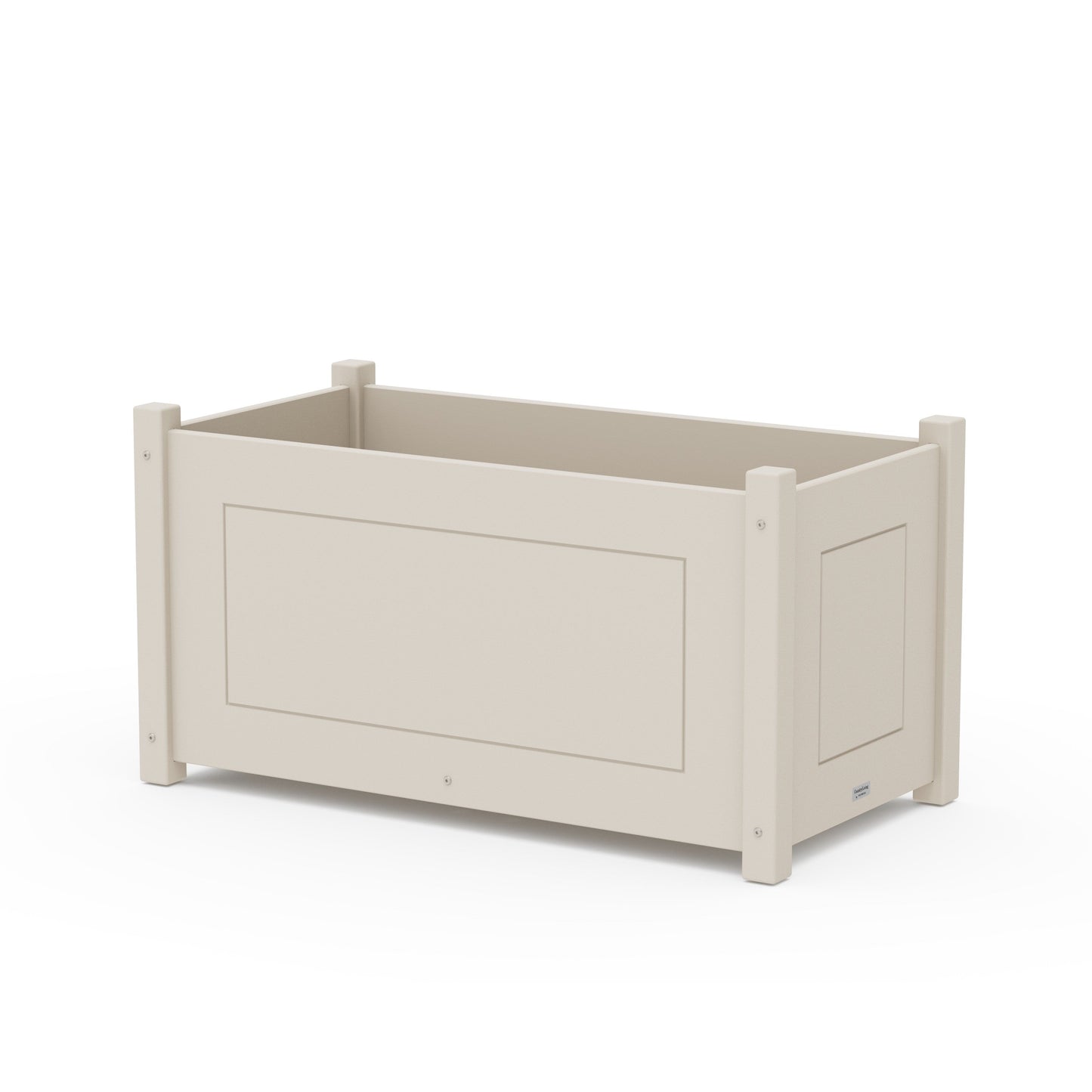 POLYWOOD Country Living Large Rectangle Double Planter Box — Sand
