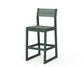POLYWOOD EDGE Sling Bar Side Chair — Green / Dupioni Sea Mist Sling