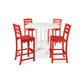 POLYWOOD La Casa Café 5-Piece Side Chair Bar Dining Set FREE SHIPPING