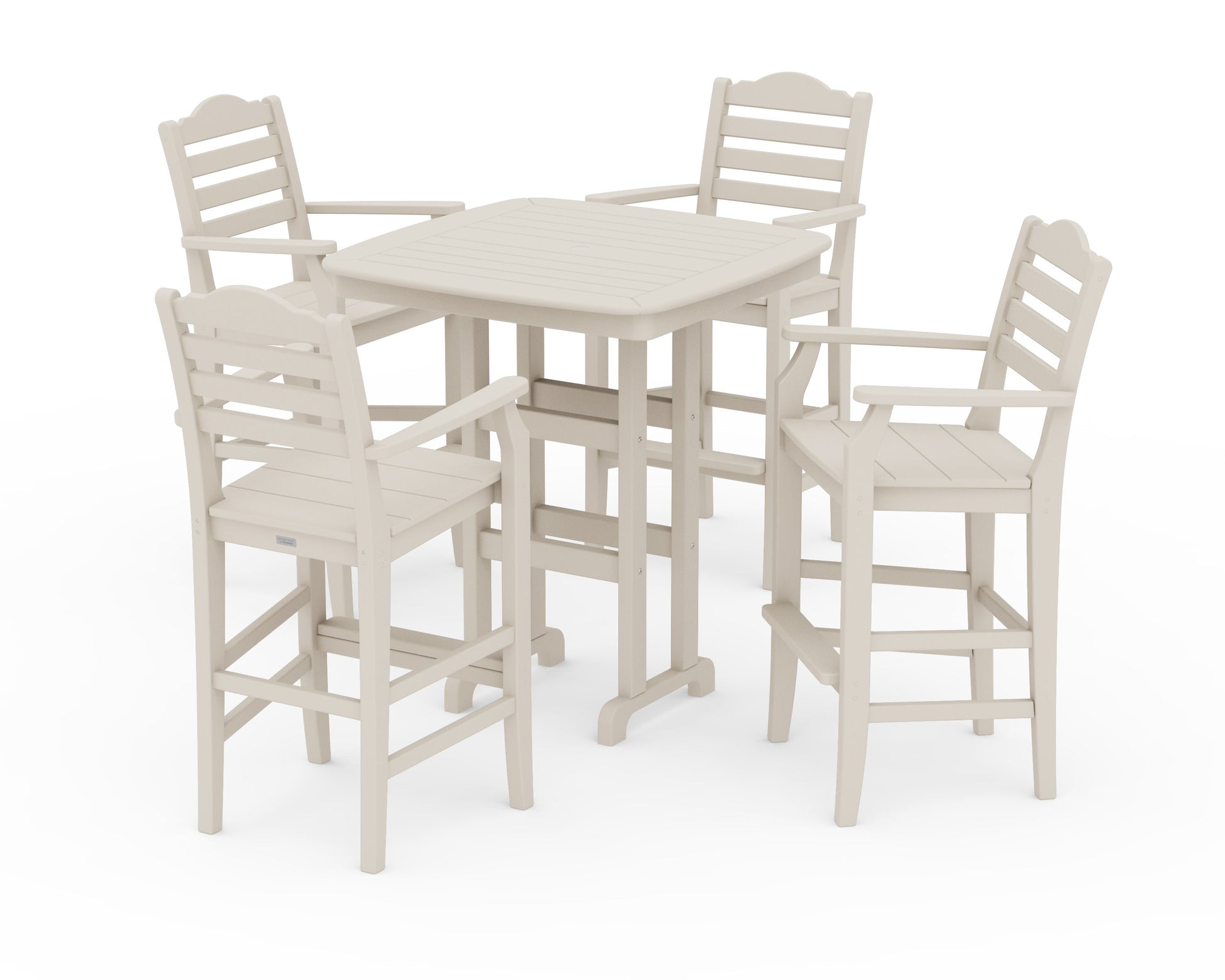 POLYWOOD Savannah 5-Piece Bar Set — Sand