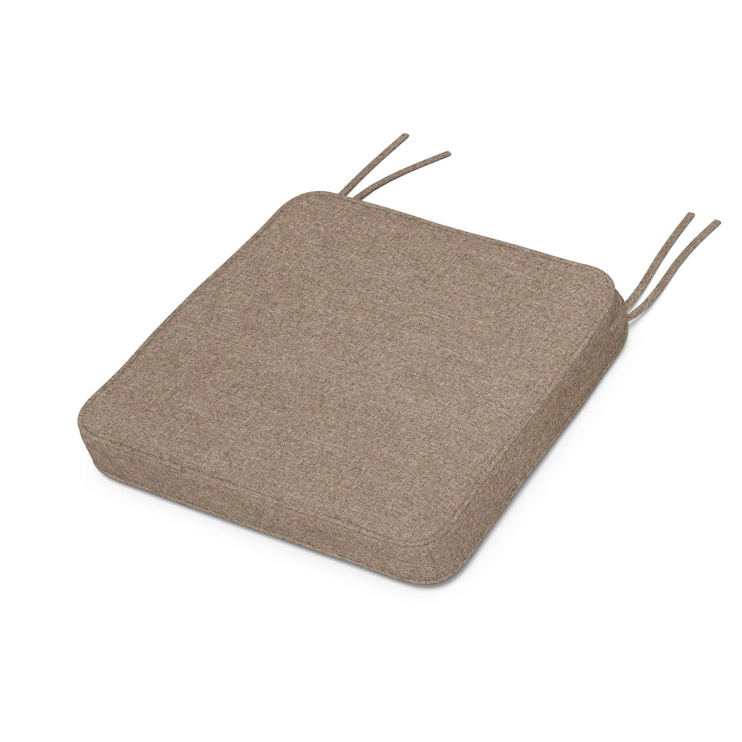 POLYWOOD Chinoiserie Side Chair Seat Cushion — Spiced Burlap