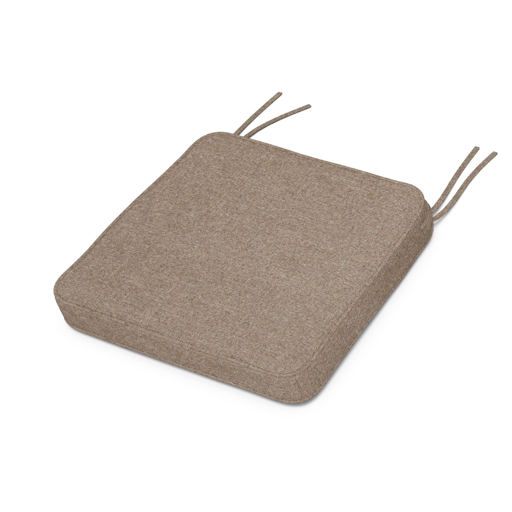 POLYWOOD Chinoiserie Side Chair Seat Cushion — Spiced Burlap