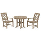 POLYWOOD Chinoiserie 3-Piece Farmhouse Dining Set — Vintage Sahara