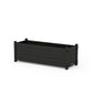 POLYWOOD Nautical Rectangle Triple Planter Box — Black