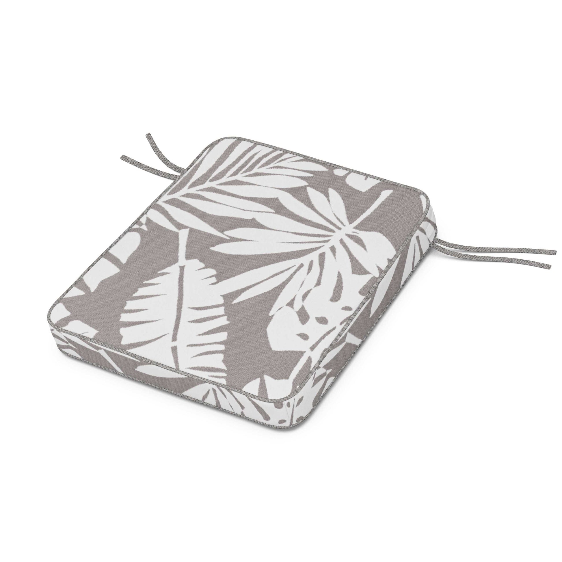 POLYWOOD Chinoiserie Rocker Seat Cushion — Leaf Grey Mist