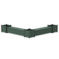 POLYWOOD 72" Country Living L- Shaped Planter Storage Bench Corner Set- Large — Green