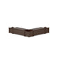 POLYWOOD 48" Vineyard L- Shaped Planter Storage Bench Corner Set — Kona