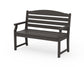 POLYWOOD Savannah 48" Bench — Vintage Coffee