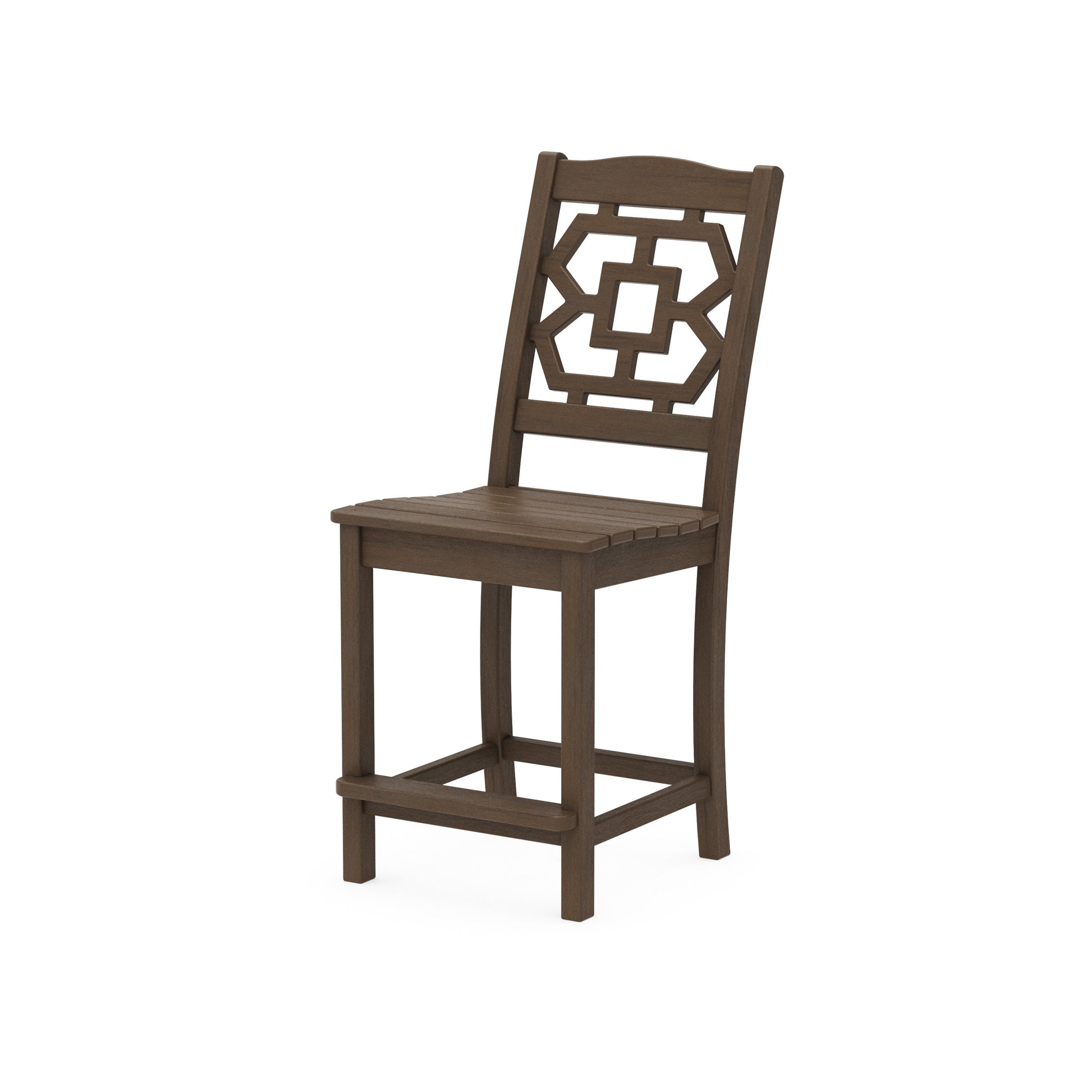 POLYWOOD Chinoiserie Counter Side Chair — Kona