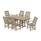 POLYWOOD Chinoiserie Arm Chair 7-Piece Farmhouse Dining Set — Vintage Sahara