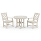 POLYWOOD Chinoiserie 3-Piece Farmhouse Dining Set — Sand