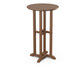 POLYWOOD 24" Round Farmhouse Bar Bistro Table — Teak