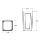 POLYWOOD Country Living Large Tapered Square Tall Planter Box
