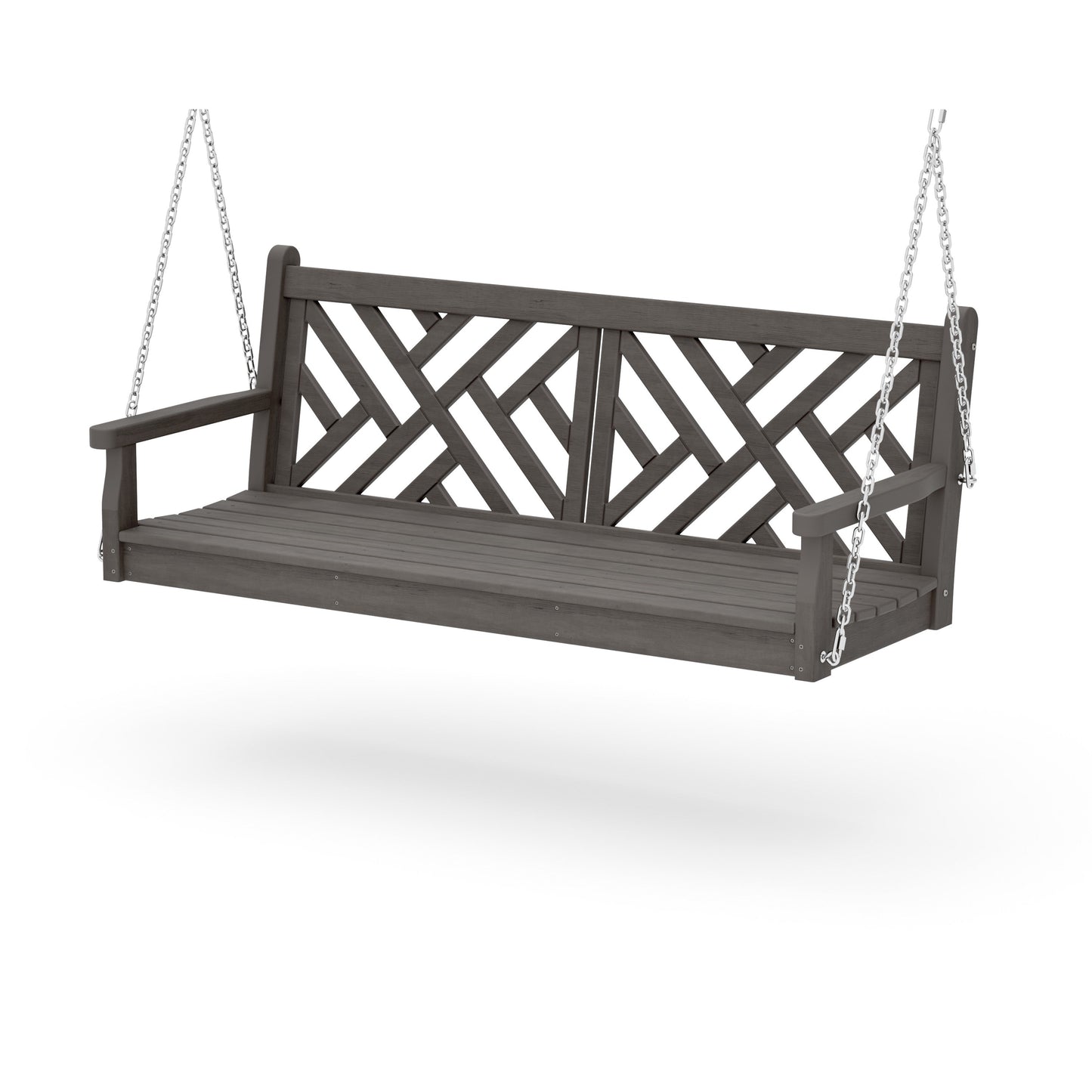 POLYWOOD Chippendale 60" Swing — Driftwood
